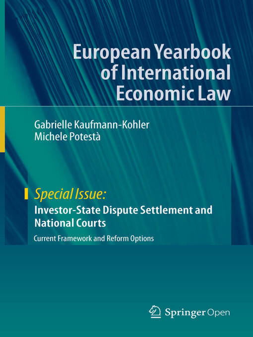 Title details for Investor-State Dispute Settlement and National Courts by Gabrielle Kaufmann-Kohler - Available